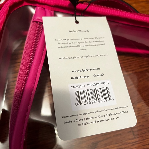 Calpak Medium Cosmetic Bag Dragonfruit - Picture 4 of 4